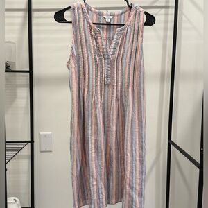 Sonoma Multicolor Striped Midi Dress